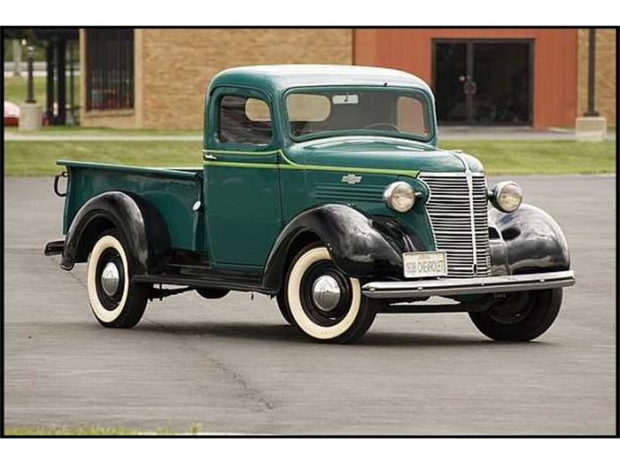 1938 Chevrolet Pickup Truck, 1930s Cars, chevrolet, chevy, Chevy Truck, pickup truck, white wall tires