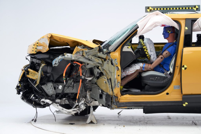 rivian r1t earns top iihs safety award, watch it get crash tested here