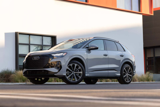 the 2022 audi q4 e-tron could be the car of the future if it outgrows its present problems