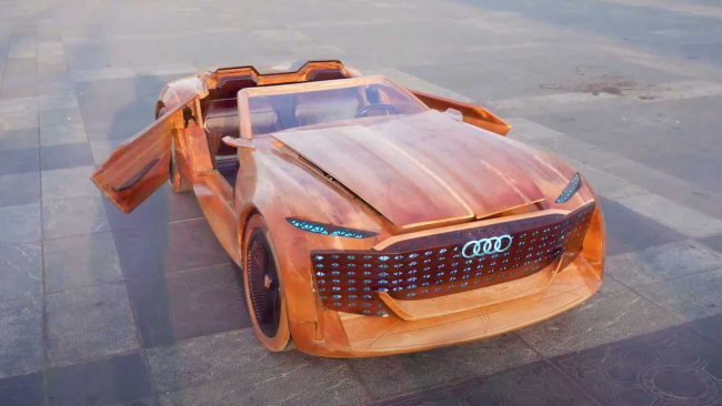 Audi Skysphere wooden drivable car toy