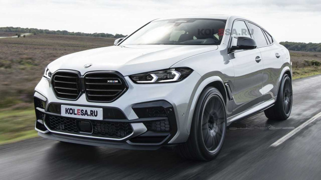 bmw x6 m facelift looks more aggressive in unofficial renderings