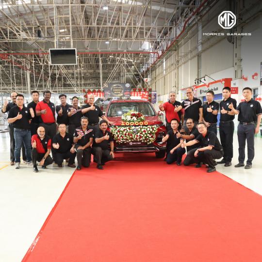 1,00,000th MG Hector SUV rolls off the production line in India, Indian, Sales & Analysis, Hector, MG Hector, Milestone