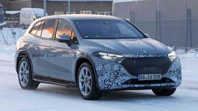 mercedes-maybach eqs suv looks production ready in snowy spy shots