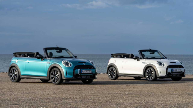 mini convertible seaside edition debuts looking ready to take to the beach