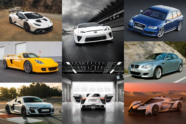 sports cars, 7 of the greatest v10 engined cars