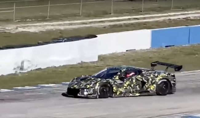 corvette, chevrolet corvette, chevrolet, 2024 corvette z06 gt3.r spotted testing at sebring, predictably sounds amazing