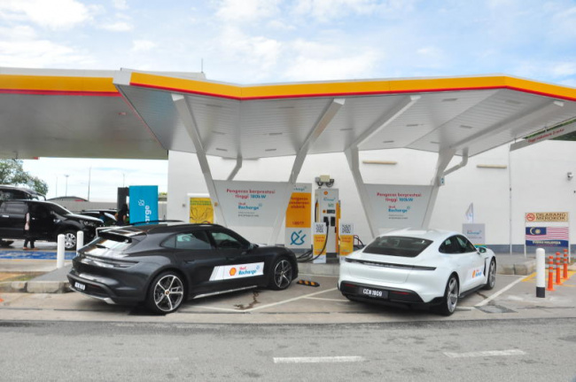autos porsche, autos shell, stress-free north and south travelling with shell-porsche ev charging network