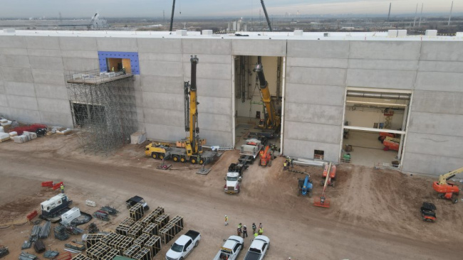 tesla installs heavy-duty sacmi machines at gigafactory texas’ cathode building