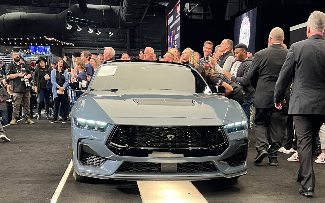 rights to first 2024 ford mustang sold for three-quarter million