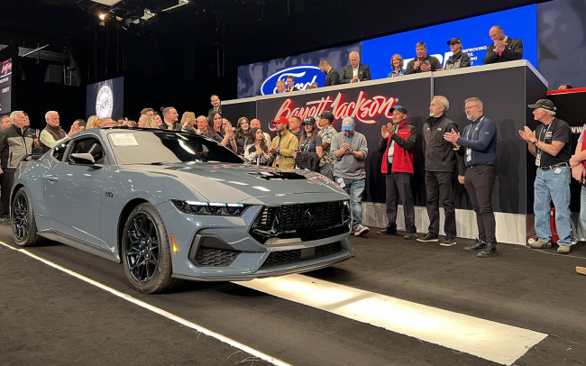 rights to first 2024 ford mustang sold for three-quarter million