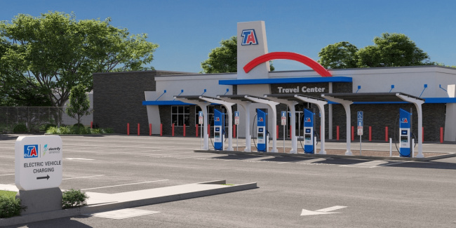 charging infrastructure, electrify america, travelcenters of america, volkswagen, electrify america to build 1,000 hpcs for travelcenters of america