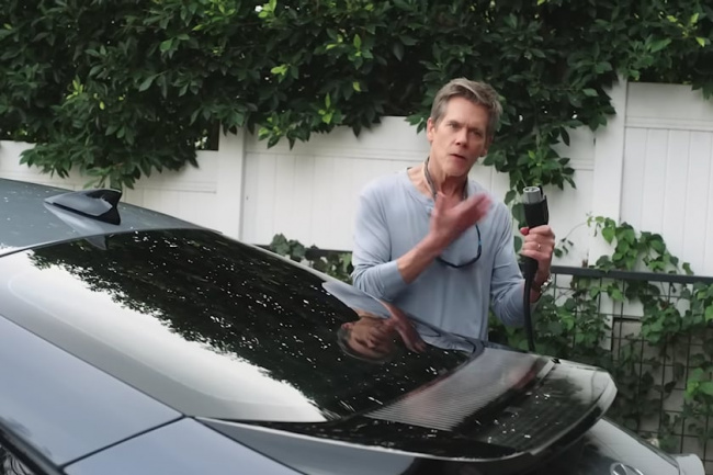 video, offbeat, kevin bacon embraces the ev lifestyle in new hyundai ioniq 6 video campaign