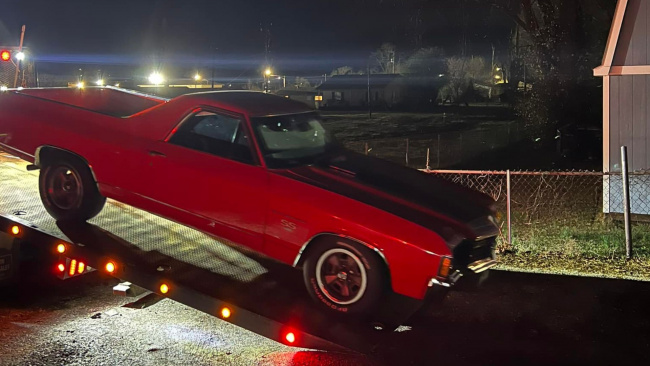 news, classic, american, muscle, newsletter, handpicked, sports, client, modern classic, europe, features, luxury, trucks, celebrity, off-road, exotic, asian, racing, stolen chevy el camino recovered in tennessee