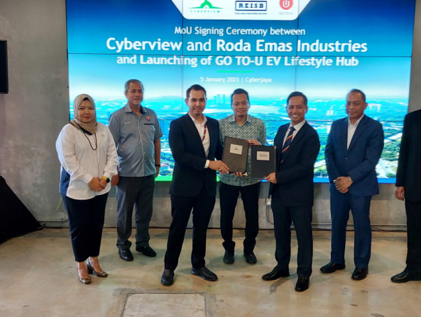 topgear malaysia, topgear, car magazine, the world's greatest car website, top gear, ev charging station, cyberview signs mou with reisb, launch go to-u ev charger