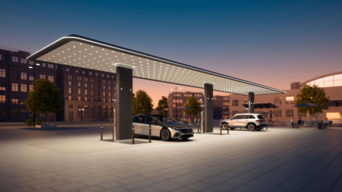 Mercedes EV charging hub