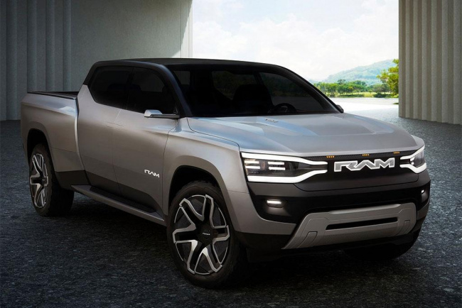 1500, car news, 4x4 offroad cars, adventure cars, electric cars, green cars, tradie cars, ces 2023: electric ram 1500 revolution pick-up revealed
