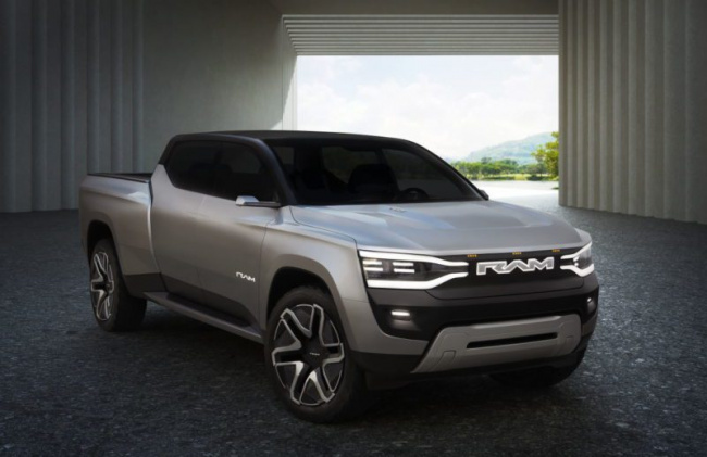ram unveils its revolution – its first full battery electric ute concept