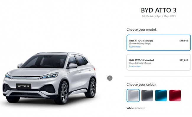 forest green colour option for byd atto 3 goes live