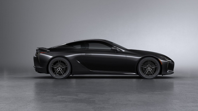lexus brings black inspiration pack to its lc, ditches its chrome