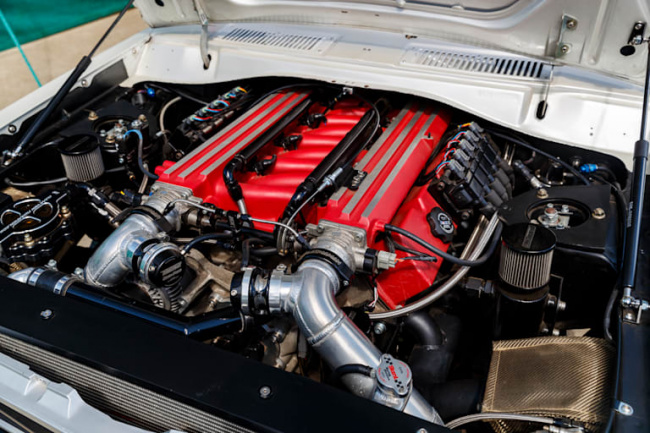datsun 1200 ute with twin-turbo viper v10 swap debuted at summernats 35