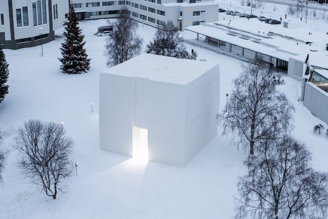 offbeat, polestar's new showroom in the arctic circle is made entirely of snow