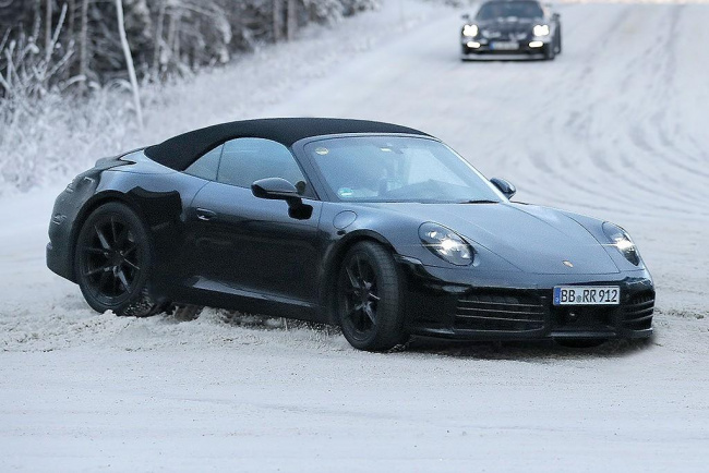 porsche, car news, coupe, performance cars, prestige cars, spy pics, 2023 porsche 911 sheds camo in sweden