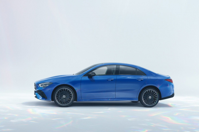 mercedes-benz adds tech, power, and 45 s model to 2024 cla 