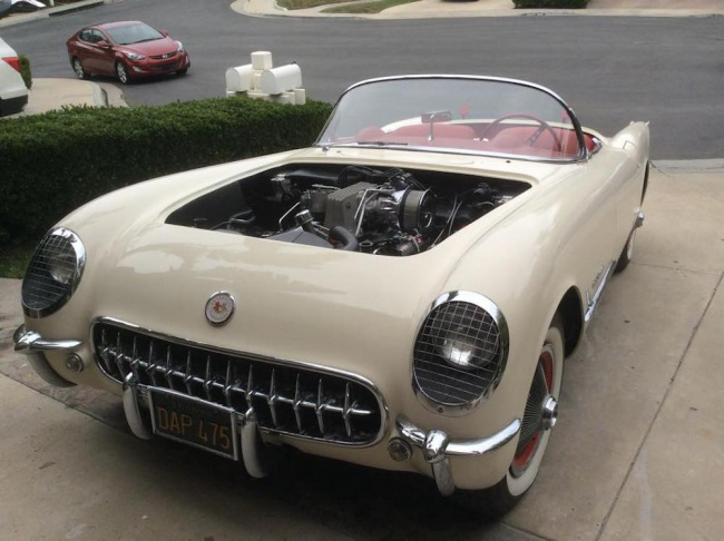 corvette, chevrolet corvette, chevrolet, son gets dad’s 1955 corvette back after losing it in a coin toss