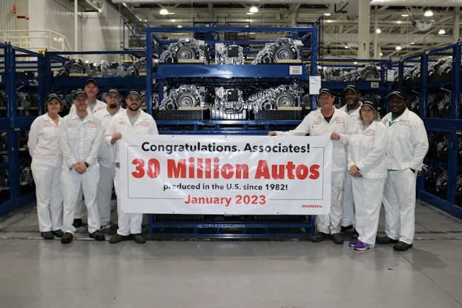 industry news, honda celebrates 30 million vehicles produced in the us