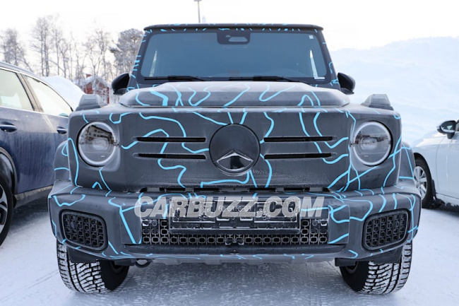 spy shots, interior, mercedes eqg electric off-roader won't get a gimmicky interior