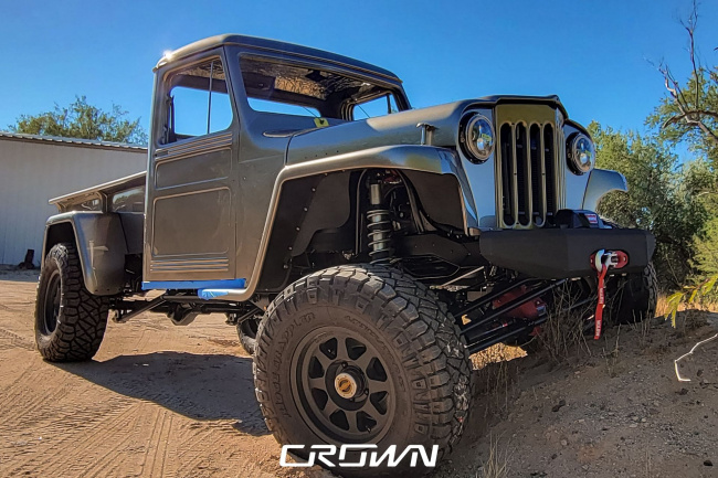 handpicked, off-road, american, news, muscle, newsletter, sports, classic, client, modern classic, europe, features, luxury, trucks, celebrity, exotic, asian, german, crown concepts restomods a 1961 willys and you can see it at barrett-jackson