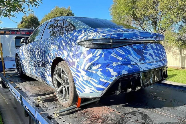 seal, car news, sedan, electric cars, byd seal spotted in sydney after rural testing