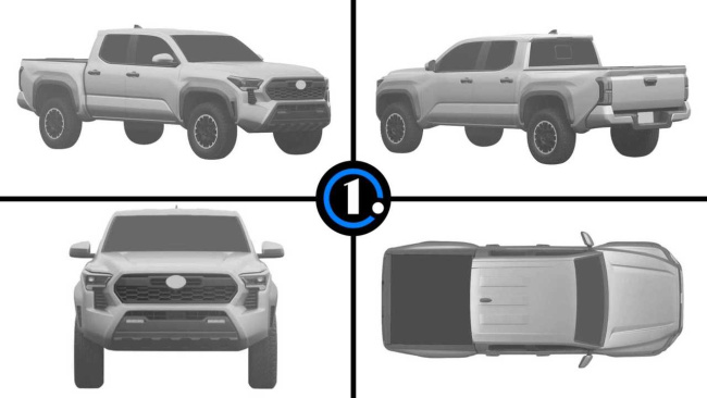 toyota tacoma design revealed in filing from brazil