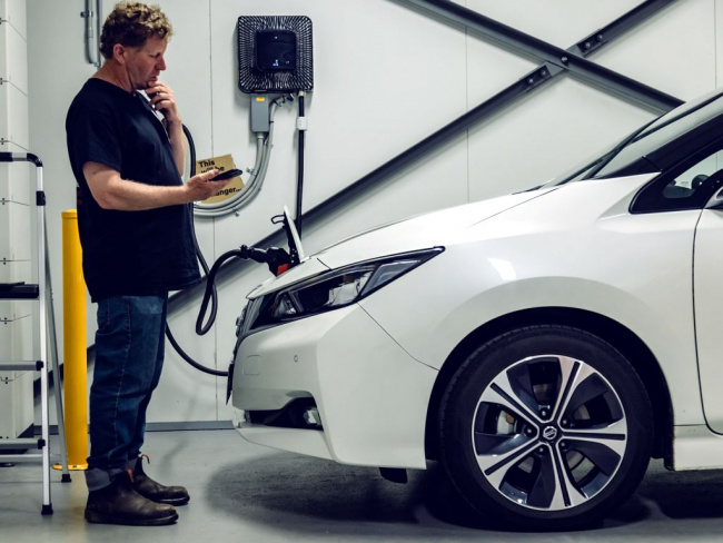 Nissan vehicle-to-grid system charges into Oz