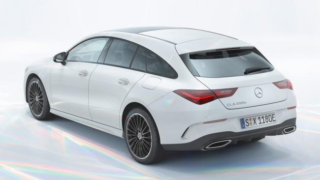 hybrid cars, compact executive cars, cla shooting brake estate, mercedes cla facelift brings new hybrid and infotainment tech
