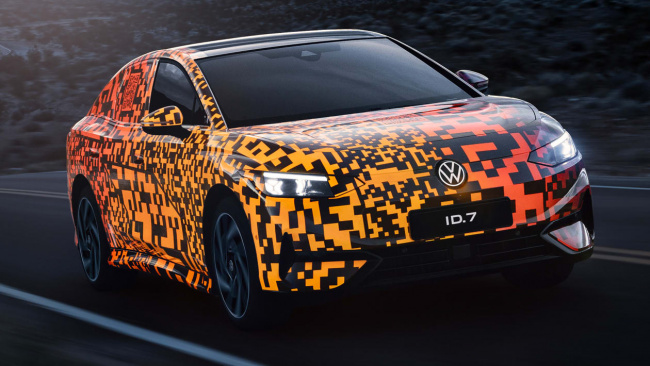 electric cars, compact executive cars, volkswagen id.7 to rival tesla with 435-mile range