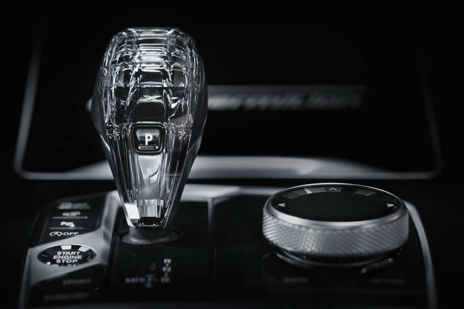Crystal-style controls for next 5-series' seat adjustment, iDrive and gear selection