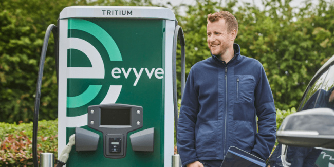 charging infrastructure, charging stations, england, evyve, greene king, peel l&p, tritium, tritium garners large order from evyve in the uk