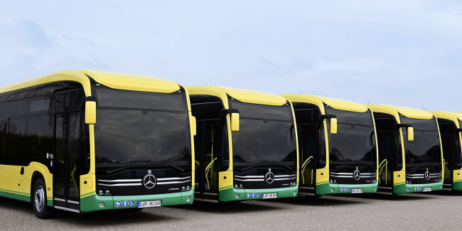daimler truck, ecitaro, electric buses, germany, mecklenburg-western pomerania, daimler truck completes large electric bus order in germany