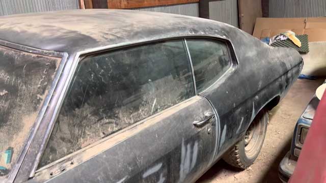 holy grail ls6 chevrolet chevelle discovered in barn after 43 years!