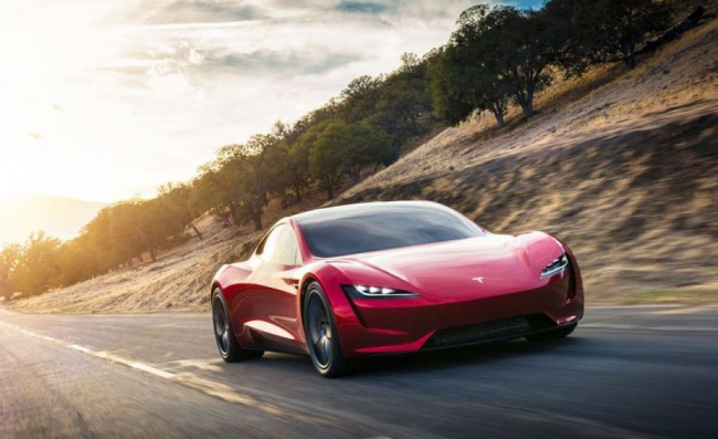 tesla, tesla roadster development slowed but musk says rocket thrusters and hover capability possible