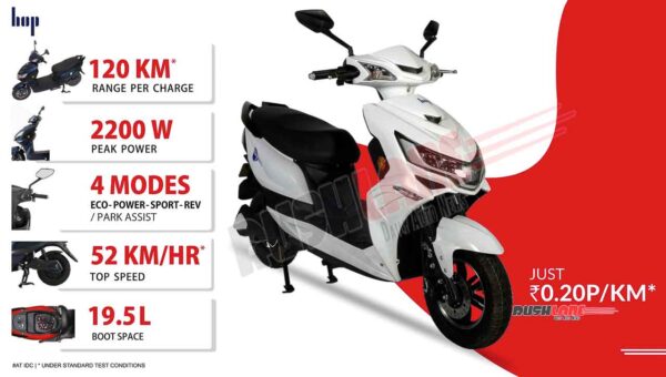 hop leo electric scooter 120 km range variant launch price under rs 1 l