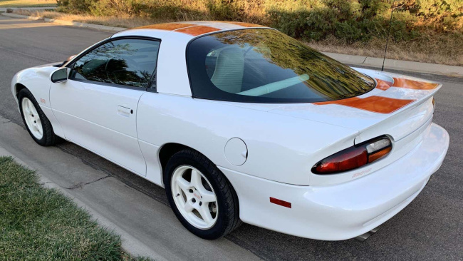 be the king of the road in this lt4-powered 1997 chevrolet camaro ss 30th anniversary edition