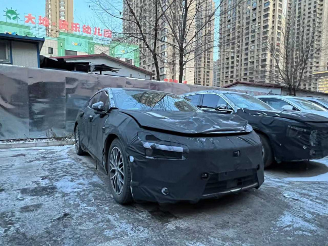 polestar 4, its tesla model y sized electric suv, spotted for first time