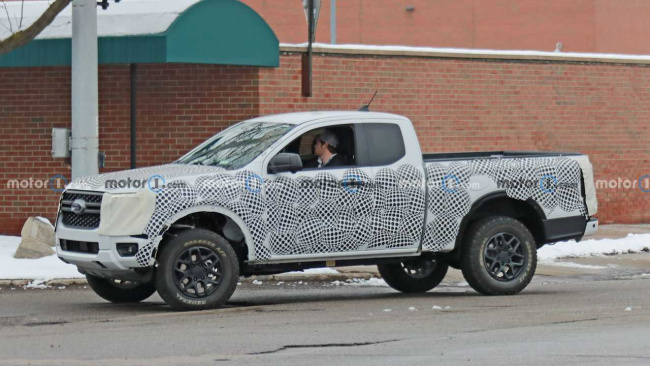 2024 ford ranger supercab spied with off-road parts, could be tremor