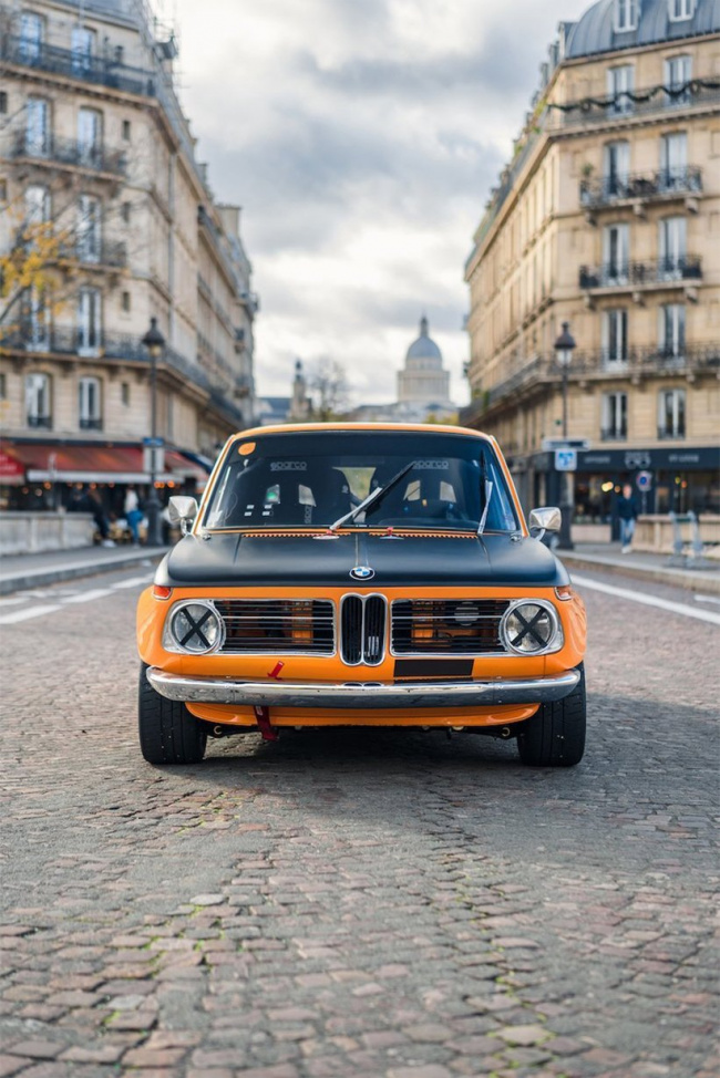 Caution - this orange BMW 2002 Tii racer packs a punch!