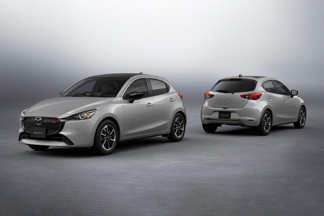 mazda, car news, hatchback, sedan, 2023 mazda2 facelift on sale in june