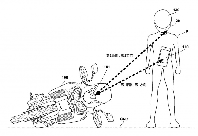 In this scenario, the system would recognize that the bike is down but that the rider is upright determined by the relationship between the helmet communication system, the smartphone, and the bike.