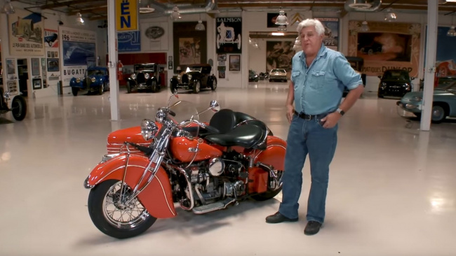 news, motorcycle, american, muscle, newsletter, handpicked, sports, classic, client, modern classic, europe, features, luxury, trucks, celebrity, off-road, exotic, asian, jay leno injured crashing his 1940 indian motorcycle