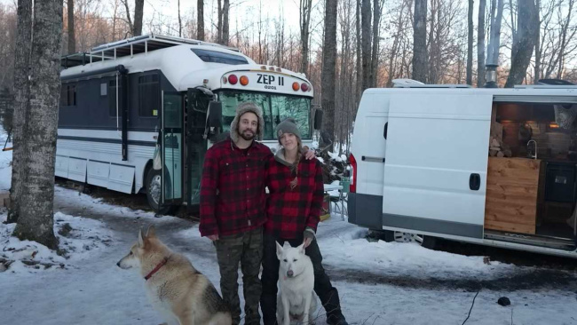 Living Off-Grid For Over Three Months In Customized Motorhomes